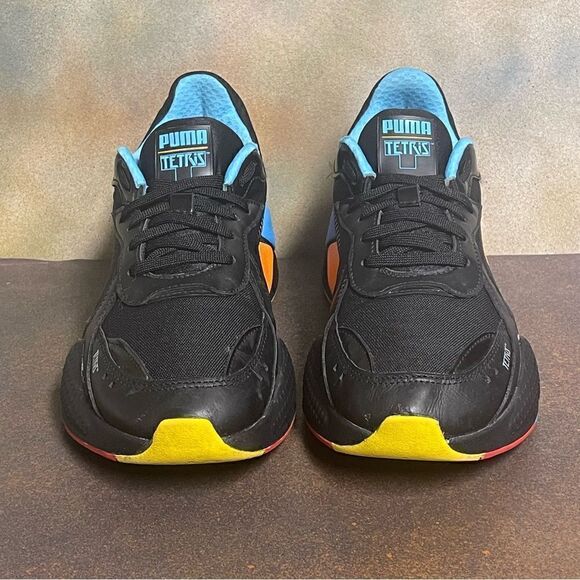 Puma x Tetris RS-X Men's Sneakers 372486-01 Puma Black-Luminous Blue Size 9M - Picture 7 of 16